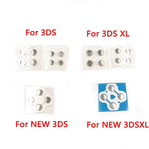 For 3DS 3DS XL LL For New 3DS New 3DS XL LL Metal Conductive Film D-Pad Cross Key ABXY Button PCB Board Sticker 10 best sales new 3ds xl decal - №8