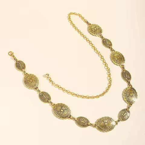 10 best sales waist chain belt - №1