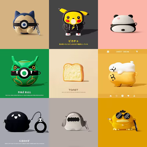 Anime Cute Cartoon Case For SONY WF-1000 XM5 Silicone Soft Shell XM4 Earphone Accessories Protective Sleeve Cover 12 best sales sony xm4 case - №10