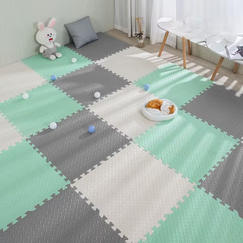 16pcs Foam Baby Play Mat Puzzle Mat Kids Interlocking Exercise Tiles Rugs Puzzle Floor Tiles Toy Carpet Soft Carpet 30*30*1cm 12 best sales carpet squares tiles - №3
