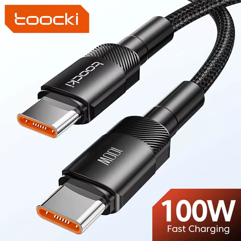 Toocki 100W Type C to USB C Cable PD 3.0 Quick Charge 4.0 Fast Charging Type C to Type C for iPhone 15 Macbook Samsung Xiaomi 6 best sales xiaomi tv a2 - №2