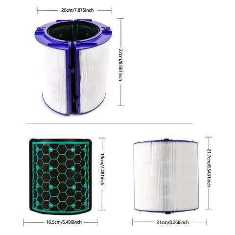 Replacement Filter for Dyson HP04 TP04 DP04 TP05 DP05 Air Purifi-er Sealed Two Stage 360° Pure Cool Filter 12 best sales tp04 - №4