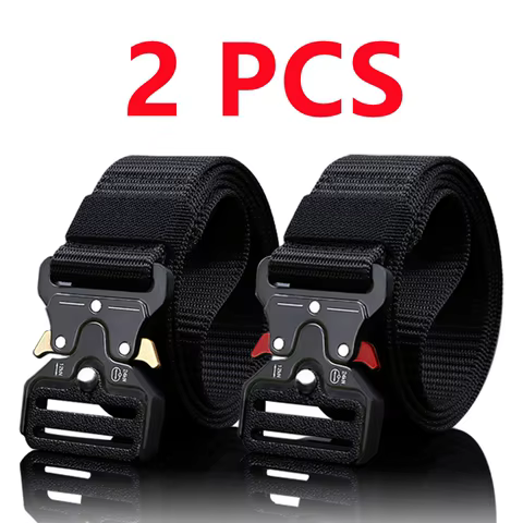 2pcs Versatile Men's Tactical Belts - Durable, Adjustable Design - for Outdoor Hunting & Sports Enthusiasts 10 best sales flip fuel - №8