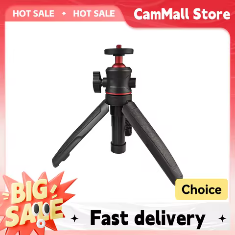 MT-08 Mini Extendable Desktop Tripod Handheld Photography Bracket Stand w/ Flexible Ballhead 1/4 Inch Screw Mount for Selfie 8 best sales dprk - №2