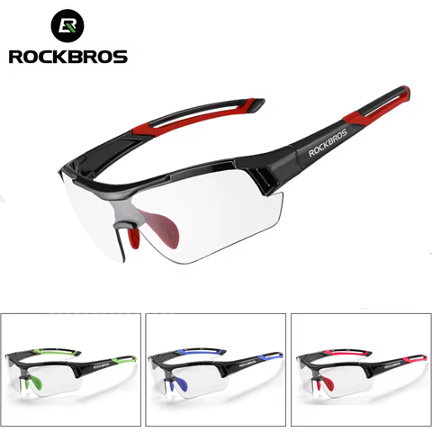 ROCKBROS Photochromic Cycling Glasses Bicycle Outdoor Sports Sunglasses Discoloration Glasses MTB Road Bike Goggles Bike Eyewear 8 best sales lowrider model car - №8