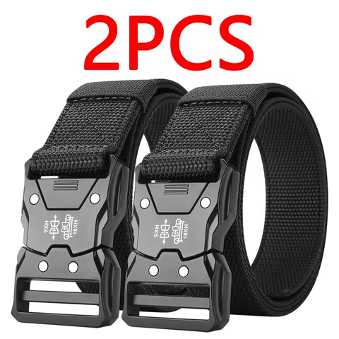 2PC Tactical Waist Belt - Durable Automatic Buckle, Perfect for Outdoor Adventures, Unisex Accessories for Men and Women 8 best sales vape rda - №8