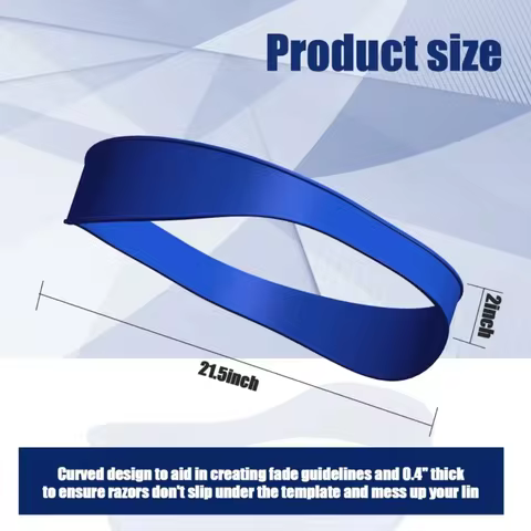 DIY Home Hair Trimming Haircut Curved Headband Silicone Neckline Shaving Template Hair Cutting Guide Barber Hair Styling Tools 10 best sales self cut system - №7