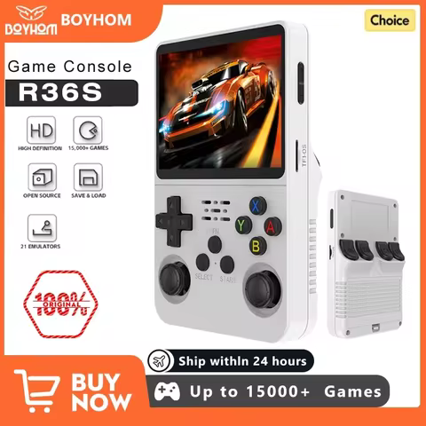 Open Source R36S Retro Handheld Video Game Console Linux System 3.5 Inch IPS Screen Portable Pocket Video Player 64GB 128G Games 8 best sales ali toys - №2