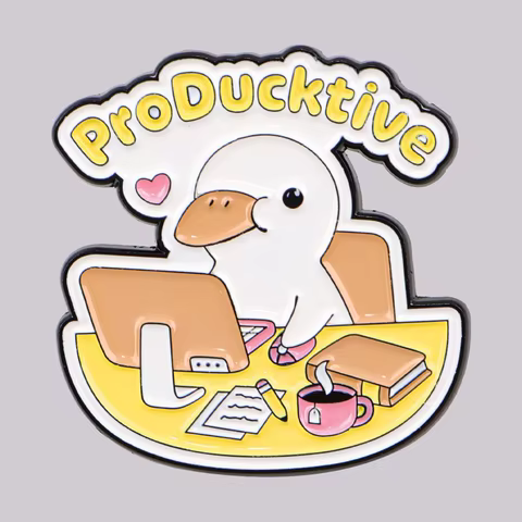 10 best sales duck enamel pin - №9