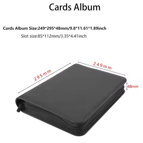 Hot Trend Toploader Binder Holds 112 Toploaders 4 Pocket Top Loader Album Side Load for Trading Cards in 3x4''Toploaders MTG/TCG 10 best sales card binder 4 pocket - №10