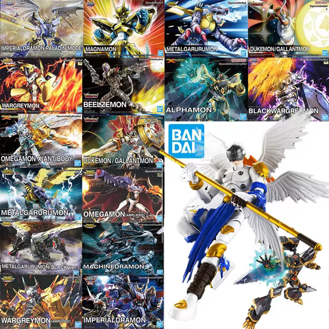 Original In Stock BANDAI Figure-rise Standard Anime Digimon Omegamon Garurumon Angemon Alphamon War Greymon Figure Action Model 10 best sales digimon angemon - №6