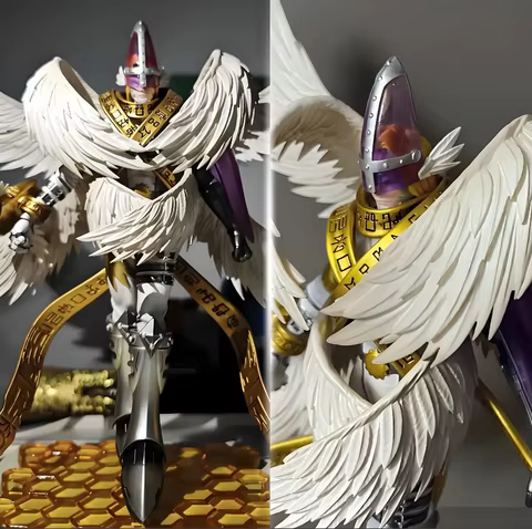 22cm/8.6in Anime Digimon Adventure Figure Entirely body Holy Angemon Action Figures Pvc Statue Collection Model Toys Gifts 10 best sales digimon angemon - №3