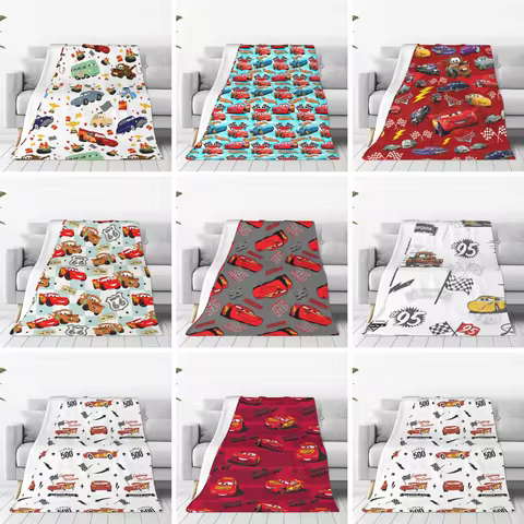 Cars Lightning McQueen 95 Flannel Blanket Life Is A Highway Super Warm Throw Blanket for Couch Bed Picnic Bedspread Sofa Bed 10 best sales lightning mcqueen bedding - №8