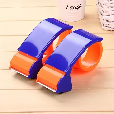 Tape Dispenser Plastic Sealing Packer Packaging Parcel 48mm Width Roller Tape Cutter Sealing Tape Holder Manual Packing Machine 12 best sales large tape dispenser - №12