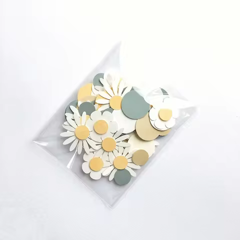 1Bag Sweet Round Daisy Flower Paper Confetti Wedding Flower Table Scatter Baby Shower Birthday Party Gift Box Decorations Supply 12 best sales confetti wedding - №5