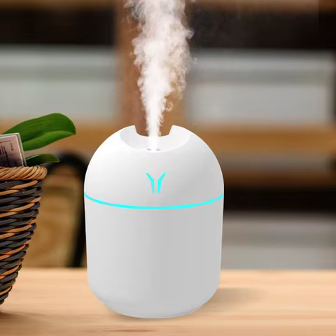 250ML USB Mini Air Humidifier Aroma Essential Oil Diffuser For Home Car Ultrasonic Mute Mist Maker Diffuser with LED Color Lamp 8 best sales maker - №2