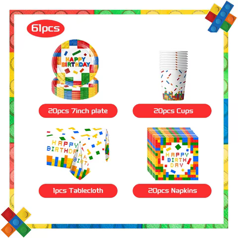 12 best sales lego birthday decorations - №7