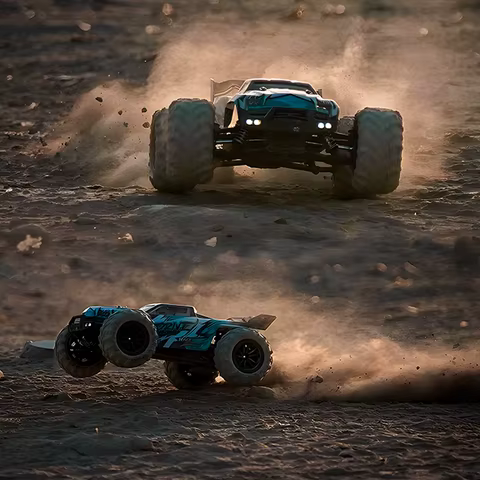 1:16 70KM/H Or 50KM/H 4WD RC Car With LED Remote Control Cars High Speed Drift Monster 4x4 Truck for Kids vs Wltoys 144001 Toys 10 best sales 1 16 rc car - №3