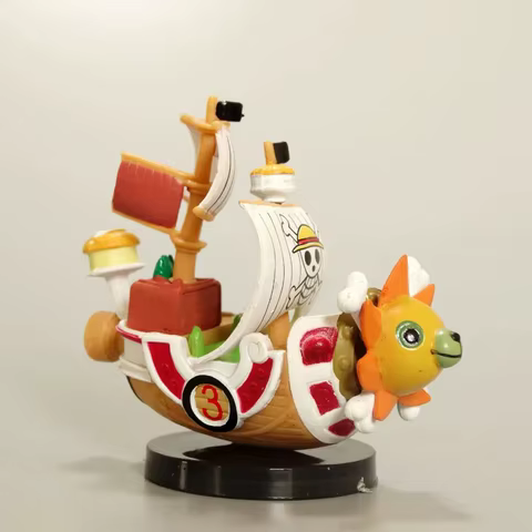 New One Piece Ship Figure Luffy Model Toy Peripheral Super Cute Mini Boat Assembled Model One Piece Ship Kid Birthday Gift 10 best sales one piece barco - №5