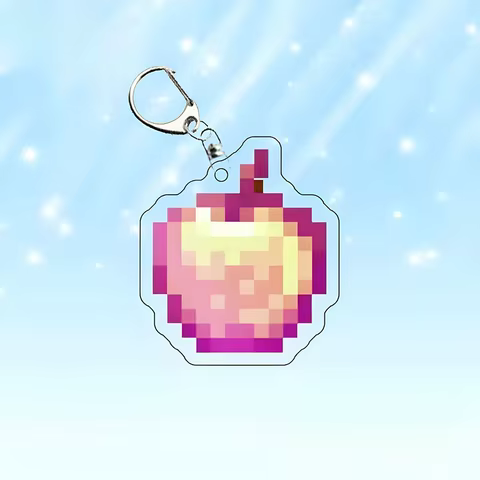 2-10 Pcs/set Totem of Undying Diamond Sword Eye of Enchanted Golden Apple Keychain Pickaxe Model Toys Collect Keyrings Pendant 10 best sales diamond key chain - №1