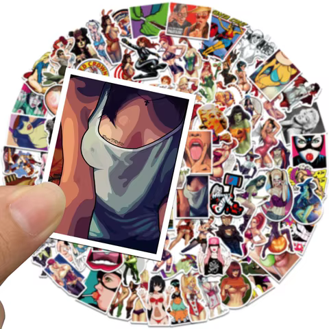 10/30/50/100PCS Anime Hentai Sexy Waifu Stickers for Laptop Motorcycle Car Water Bottle Waterproof Pinup Bunny Girl Sticker 10 best sales pinup girl stickers - №3