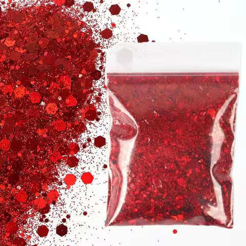 6 best sales red glitter - №5