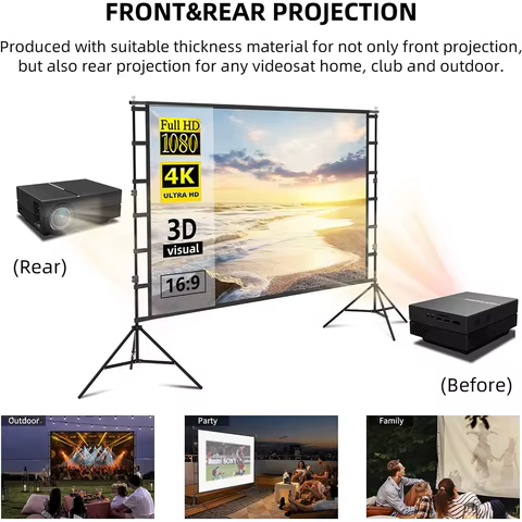 10 best sales projector screen stand - №3