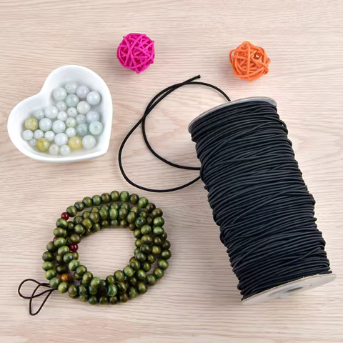 1/2/2.5/3MM White/black High-Quality Round Strong Elastic Rope Rubber Band Sewing Garment Craft DIY Sewing Accessories 10 best sales rubber for clothes - №7
