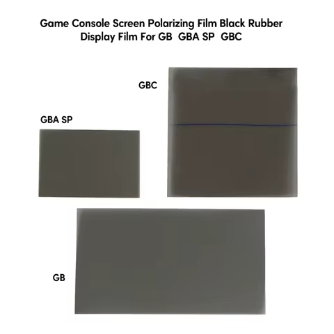 Clear Game Console Screen Polarizing Film For Gameboy GBA SP GBA GBC WSC NGPC Polarizer AntiGlare Polarizing Film 10 best sales lcd polarizer film - №9