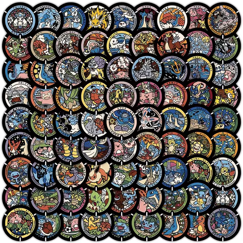 10/30/50/108pcs Kawaii Anime Pokemon Stickers Cute Pikachu Eevee Cartoon Decals Laptop Phone Scrapbook Classic Kids Sticker Toy 8 best sales eve pokemon - №8