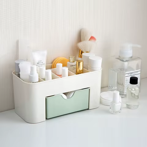Nail Storage Box Container Cotton Swab Storage Box Accessories Cleaning Desktop Tools Multifunctional Jewelry Box Cosmetic stor 8 best sales nail storage box - №1