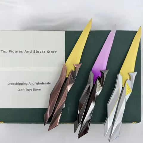 Singularity 2.0 Butterfly Knife Valorant Model Toy - 22cm (8.66in) Zinc Alloy, Non-Sharp Blade, Folding Design, Includes Sheath 10 best sales knife valorant - №10