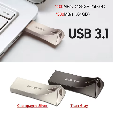 SAMSUNG BAR/FIT/Plus USB 3.1 Flash Drive 256GB 128GB 64GB USB Type-C Metal Pen Drive USB3.1 Memory Stick Storage Device U Disk 10 best sales g512 logitech - №7
