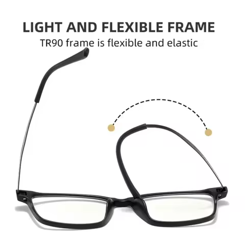 Pure Titanium Progressive Reading Glasses Men Women Near and Dual-use Anti-Blue Light Adjustment Eyewear 10 best sales pure titanium - №3