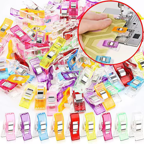 10PCS Mixed Color Mixed Plastic Sewing Clips DIY Tools Quilting Clips Home Office Supplies Crafts Quilting Cloth Food Storage Cl 10 best sales fabric clips - №4