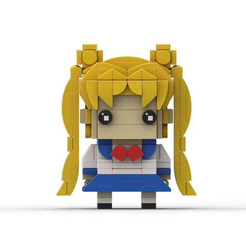 Moc building blocks are compatible with Sailor Moon decompression puzzle assembly toys diy model gift ornaments children's gifts 6 best sales puzzle sailor moon - №6