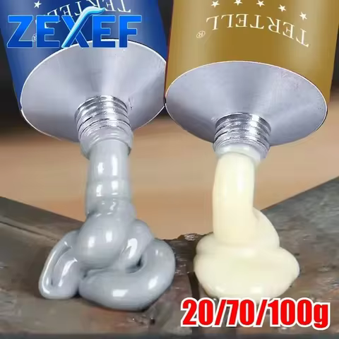 ZEXEF High Strength Metal Repair Glue Magic Repair Glue Welding High Temperature Resistant AB Glue for Metal Plastic Wood 8 best sales stylance - №6