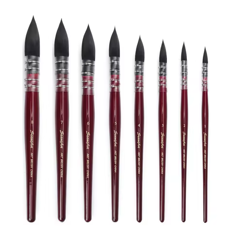 1Pcs Artist Hand-Painting Drawing Brushes Professional Watercolor Brush Pen for Water Color Painting Drawing School Art Supplies 6 best sales meiliang watercolor - №5