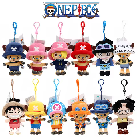 12cm Anime One Piece Original Plush Pendant Doll Luffy Toy Tony Chopper Laboon Sabo Keychain Soft Stuffed Backpack Ornaments Toy 10 best sales luffy plushie - №8