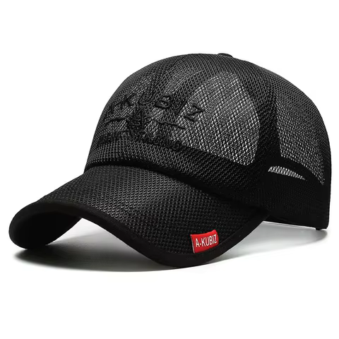 Summer Hats For Men And Women Mesh Baseball Caps Fashion Embroidered Visor Hat Outdoor Embroidered Letter Sun Protection Hat 10 best sales custom visor - №3