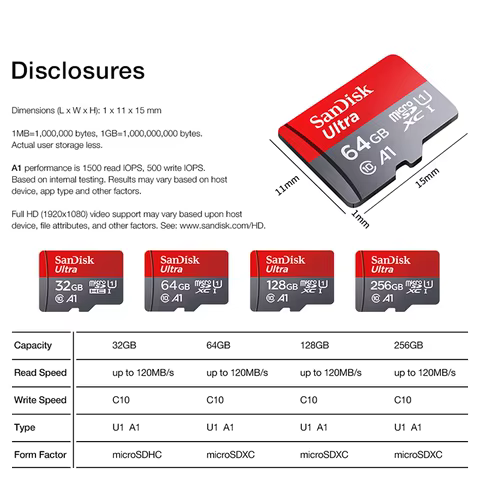 Ultra microsd 128GB 32GB 64GB 256GB 512GB A1 Micro SD Card SD TF Flash Card Memory Card Class 10 for Phone 10 best sales slme - №2