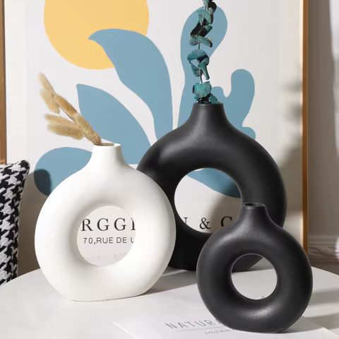 6 best sales blue ceramic vase - №2