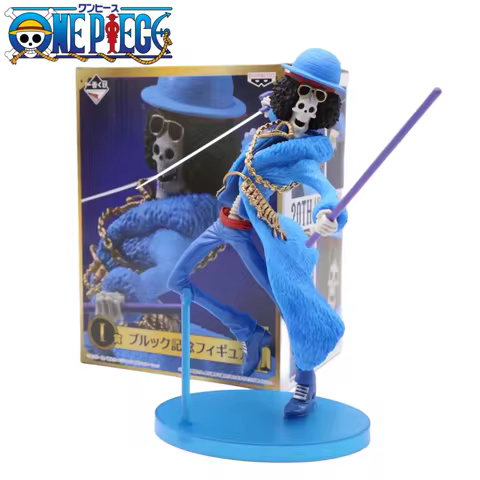 20cm One Piece Figures 20 Anniversary Brook Figurine Pvc Statue Model Doll Collectible Room Decoration Gifts 10 best sales one piece brook - №8
