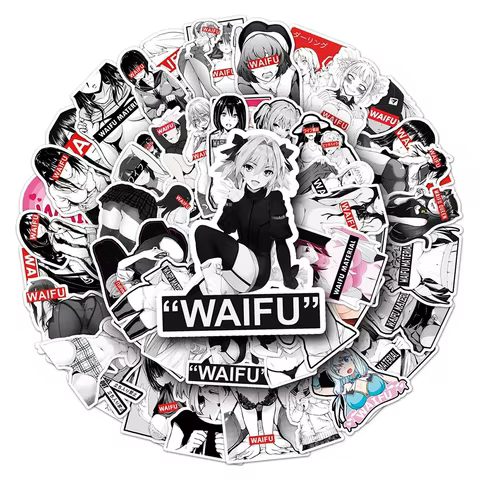 10/30/50PCS Sexy Pin Up Girls Anime Stickers Graffiti Decoration Suitcase Scrapbooking Laptop Phone Stationery Waifu Sticker Toy 10 best sales pinup girl stickers - №8