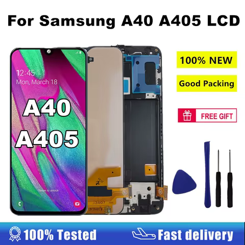8 best sales samsung a40 touch screen - №1
