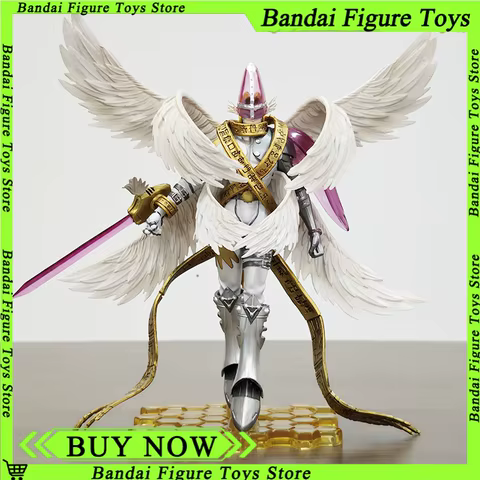 22cm Holy Angemon Figures Digimon Adventure Anime Angewomon LED Action Figurines PVC Statue Model Collection Doll Toys Gift 10 best sales digimon angemon - №4
