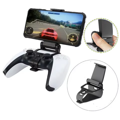 For PS5 Controller Gamepad Mobile Cell Phone Stand Smart Grip Mounting Bracket Suit for PS5 Accessories with Adjustable Width 10 best sales grip ps5 - №7
