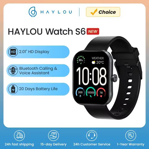 HAYLOU Watch S6 Smartwatch 2.01 8 best sales watch youtube - №3