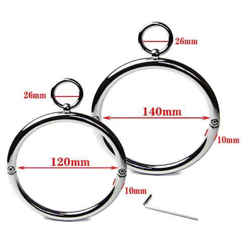 Stainless Steel Collar Neck Ring Slave BDSM Metal Collar Slave Bondage Positioning Bandage Fetish Adult Games Sex Toys For Woman 8 best sales heavy steel bdsm collar - №5