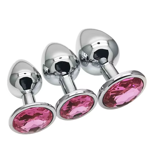 3PCS Multi Size Metal Diamond Anal Buttplug Toys for Men Women Couples Anal Expanders Sm Adult Sex Toys Gay Extreme Sex Bdsm Sex 6 best sales anal plug xxl - №5